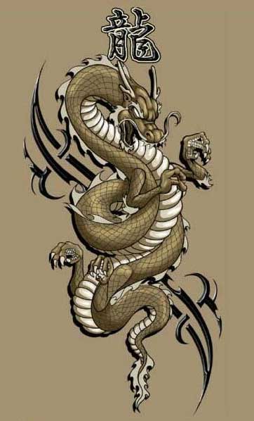 Крутые картинки тату китайский дракон (17)