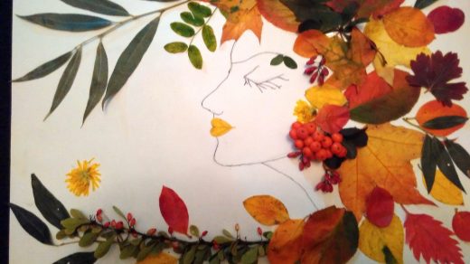 Красивые картинки осень девушка с листьями для детей (16)