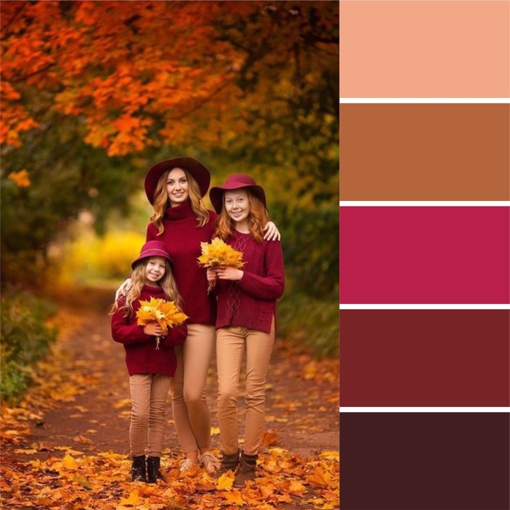 best colors for family pictures outside