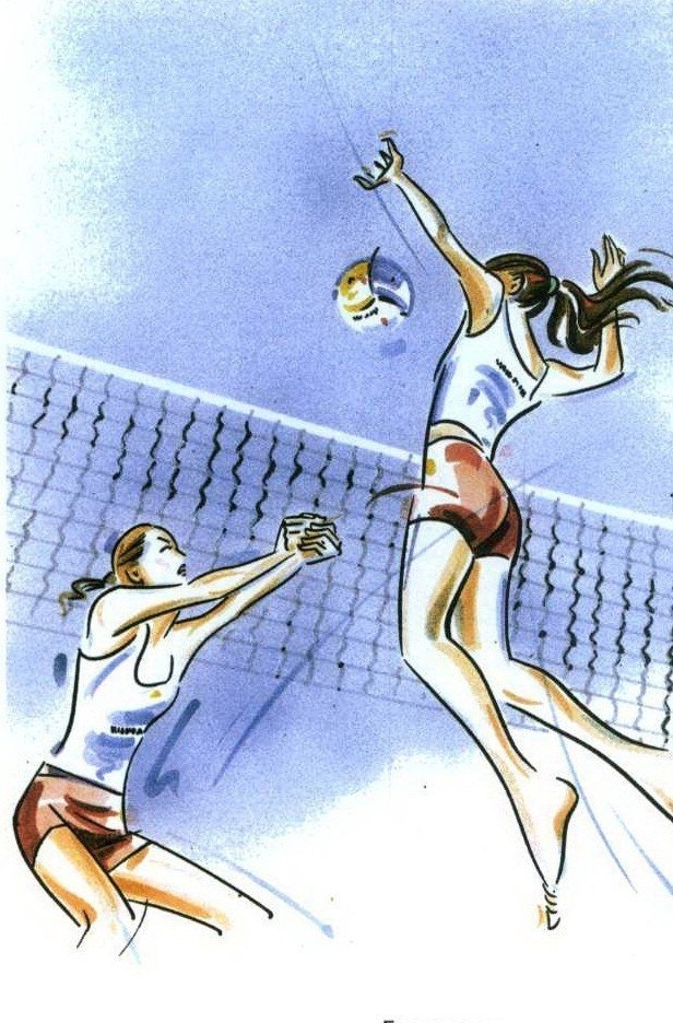 Волейбол нарисованные картинки007
