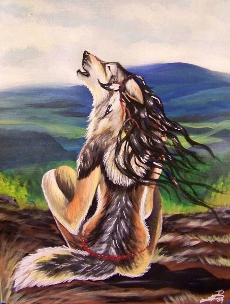 Картинка волчица девушка
