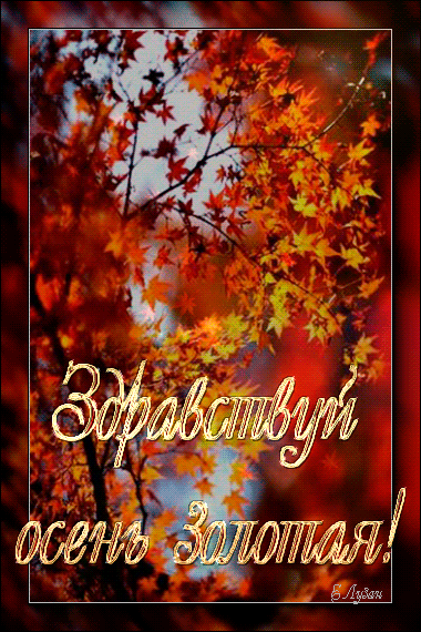 Здравствуй осень красивые фото открытки с надписью (2)