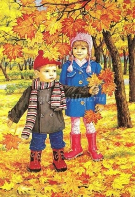 Картинки осень по месяцам для детей детского сада022