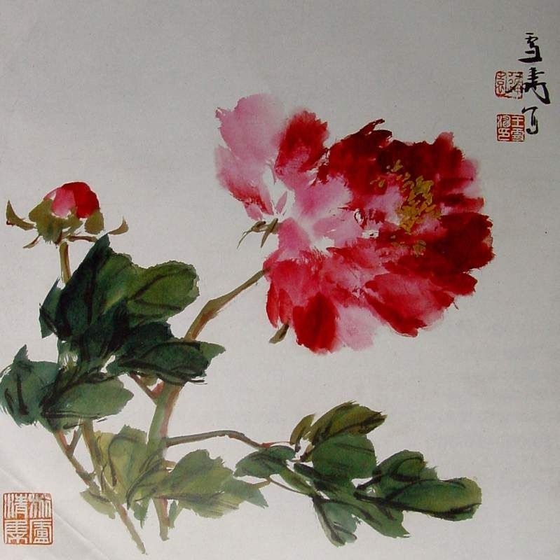 Китайские цветы рисунки и картинки015