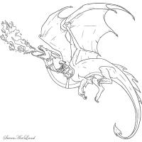 Красивые картины дракона карандашом (22)