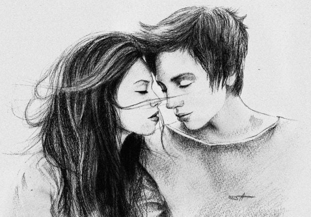 Красивые фото парень и девушка рисунок карандашом021