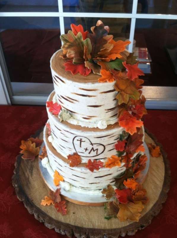 Красивые фото свадебного торта в осеннем стиле (16)
