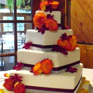 Красивые фото свадебного торта в осеннем стиле (2)