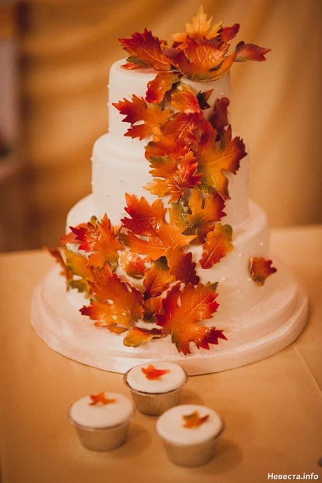 Красивые фото свадебного торта в осеннем стиле (30)