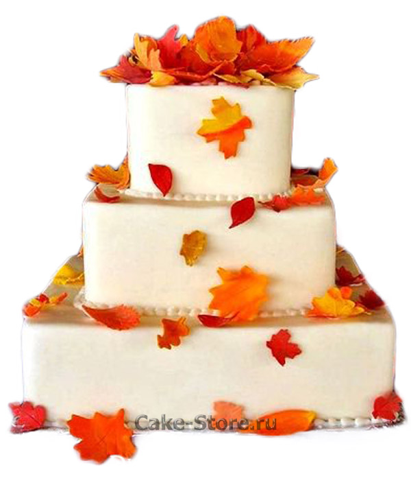 Красивые фото свадебного торта в осеннем стиле (8)