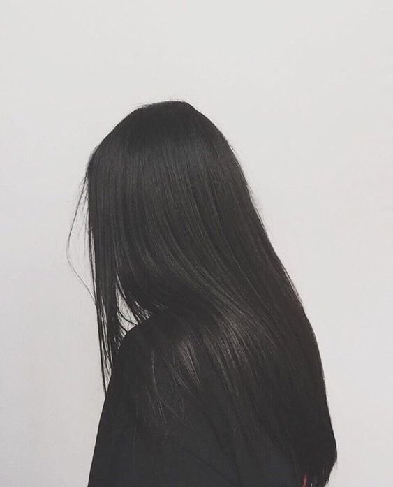 Красивыке картинки на аву девушек с черными волосами без лица (19)