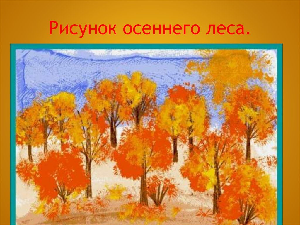 Осенний лес с грибами картинки для детей (21)