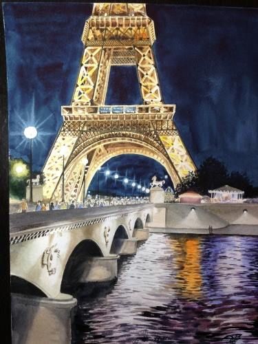 Париж картинки рисованные   35 рисунков (28)