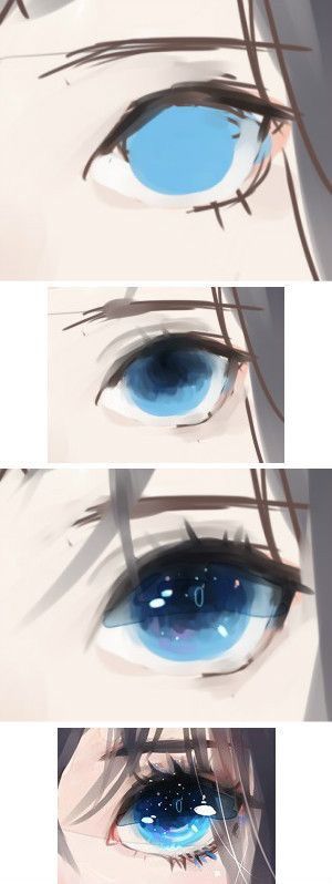 Подробные туториалы аниме глаз (2)
