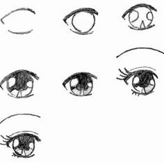 Подробные туториалы аниме глаз (8)