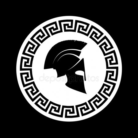 Спартанский шлем тату эскизы (21)