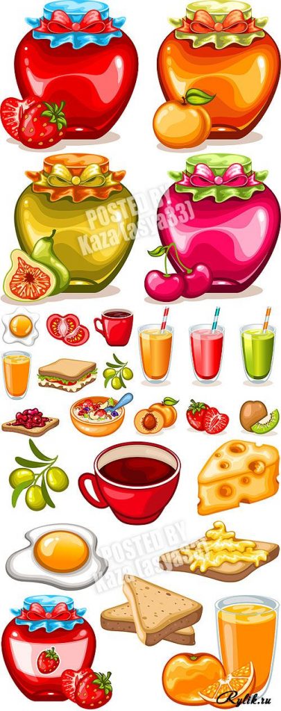 Топовые нарисованные картинки еда и напитки (38)