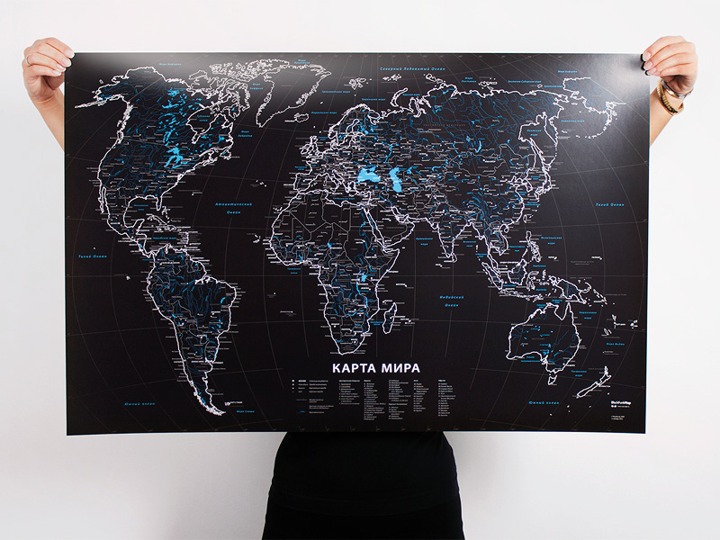 Красивый дизайн карта мира (2)