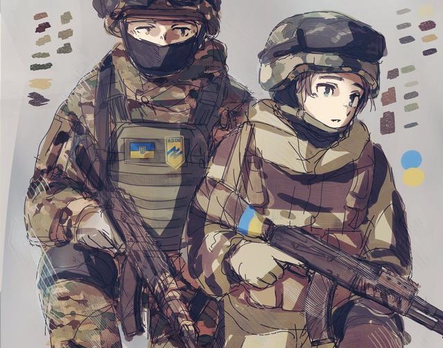 Крутые персонажи аниме в военной форме008