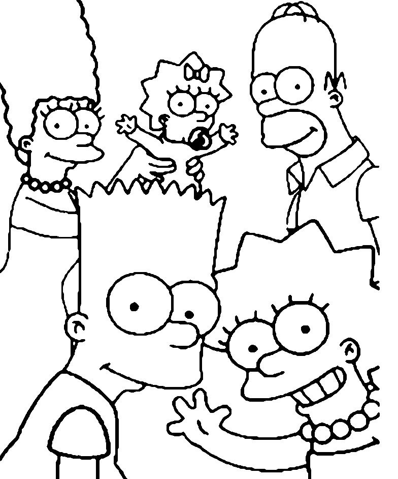 Красивые рисунки Симпсонов для срисовки017