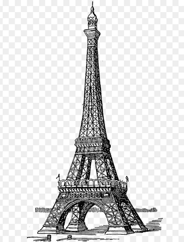 Красивые рисунки Эйфелевой башни для срисовки013