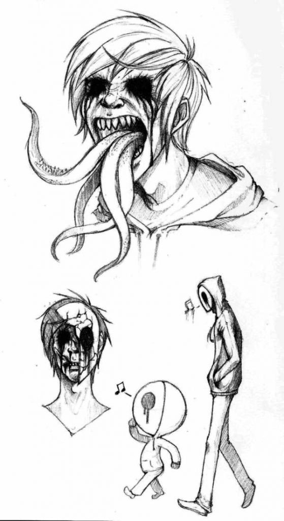 Красивые рисунки зомби для срисовки003