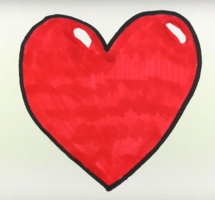 Красивые рисунки сердца для срисовки007