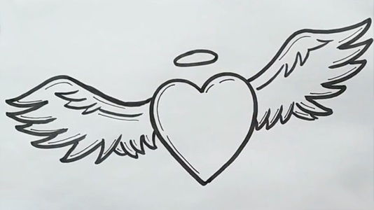 Красивые рисунки сердца для срисовки012