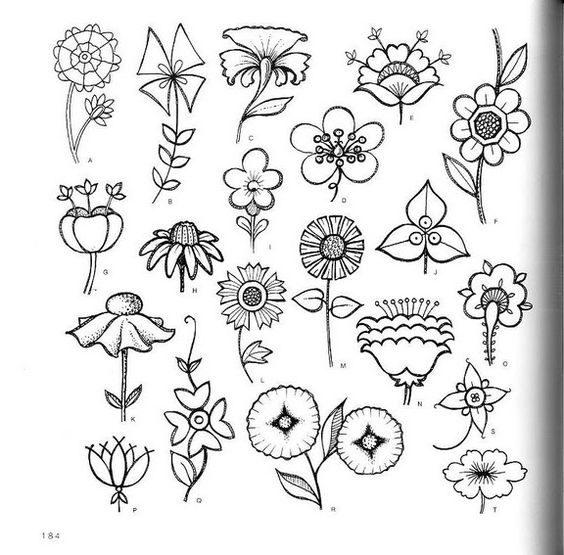 Красивые рисунки цветов для срисовки (12)