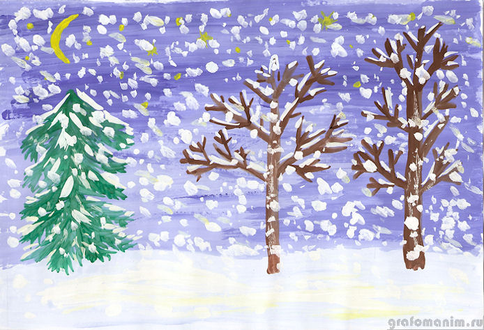 Красивый рисунок красота зимы (2)