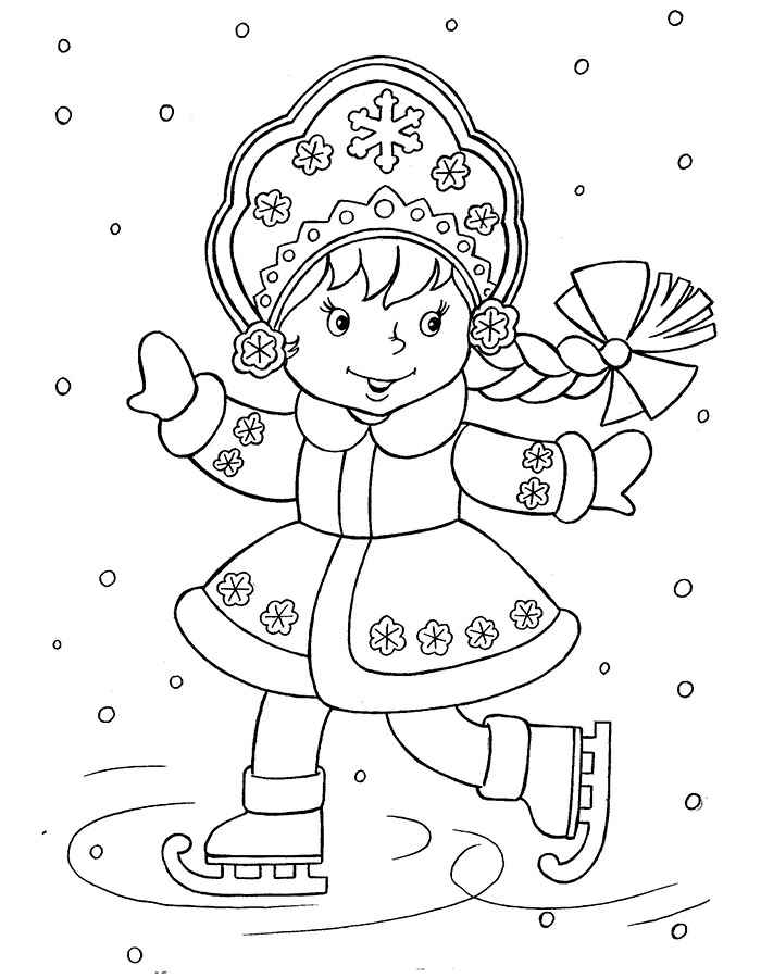 Дед Мороз и Снегурочка красивые рисунки (16)