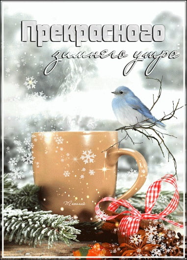 Зима с добрым утром картинки и открытки (11)