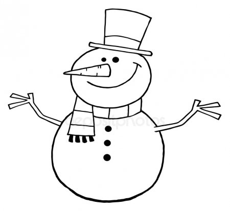 Красивые и милые рисунки снеговиков (20)