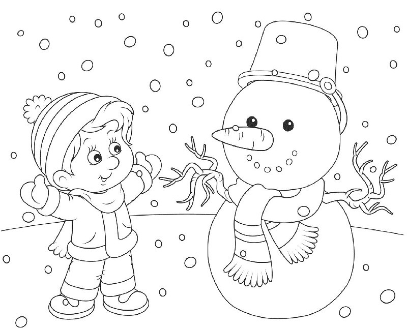 Красивые и милые рисунки снеговиков (25)