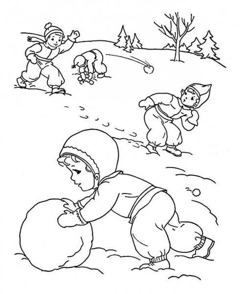 Красивые рисунки зимы для детей карандашом (14)
