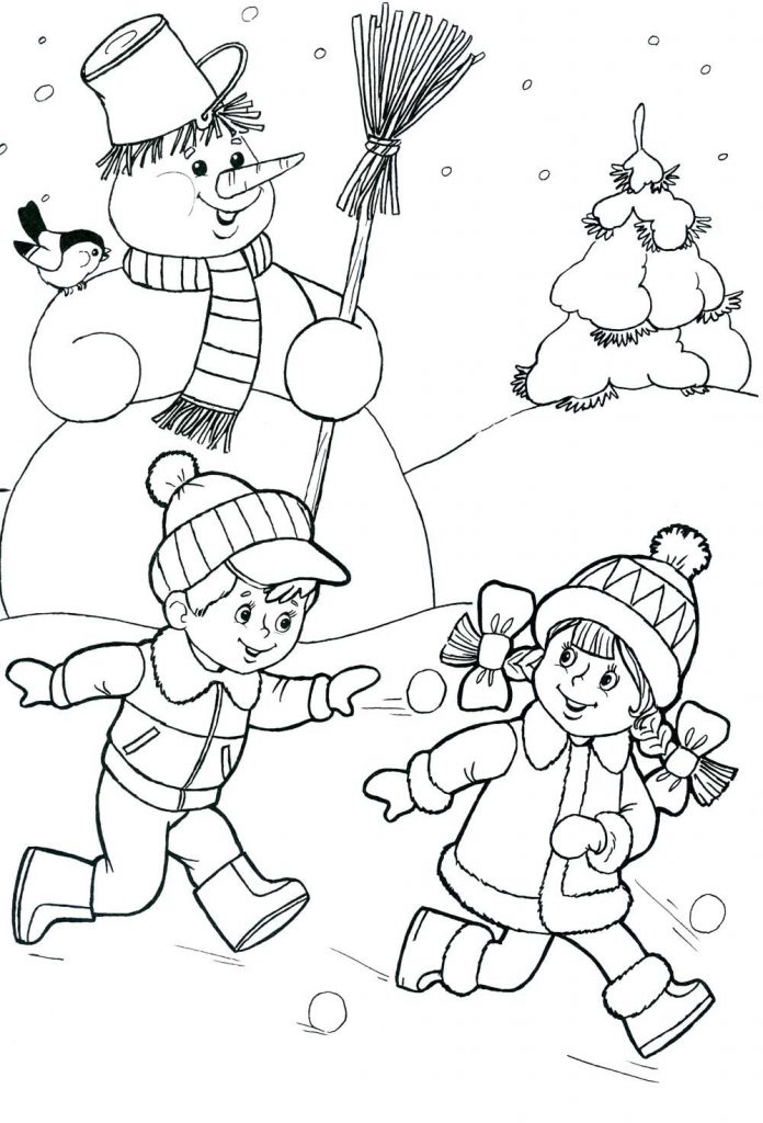 Красивые рисунки зимы для детей карандашом (29)