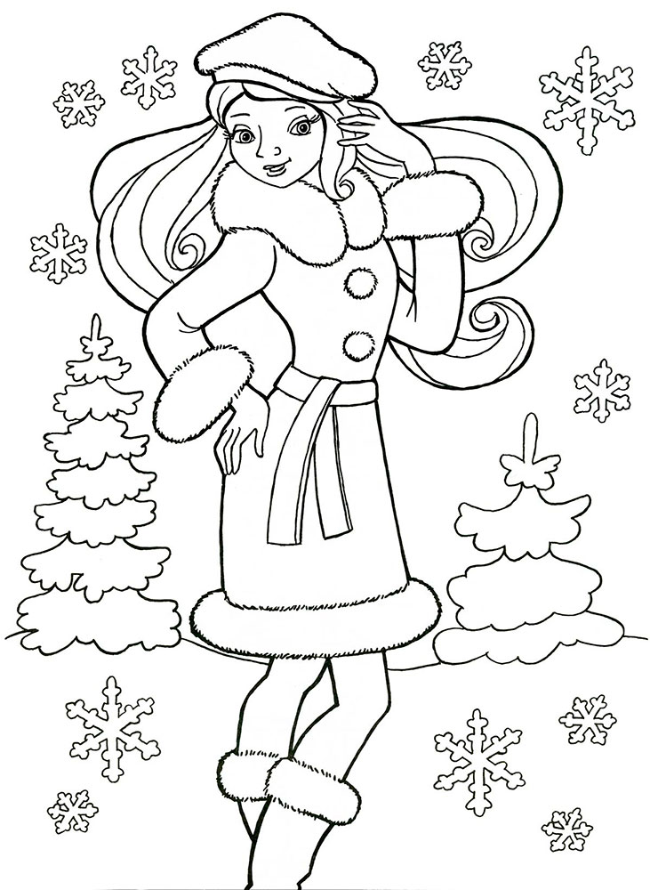 Красивые рисунки зимы для детей карандашом (3)