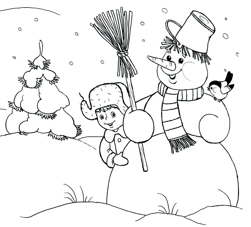 Красивые рисунки зимы для детей карандашом (6)