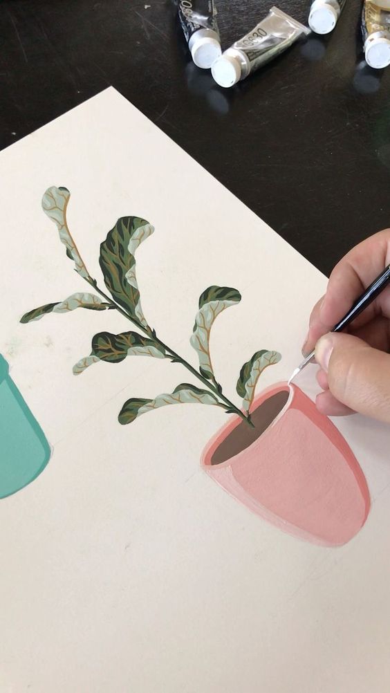Красивые рисунки цветов для срисовки в свой дневник - 40 лучших идей (5)