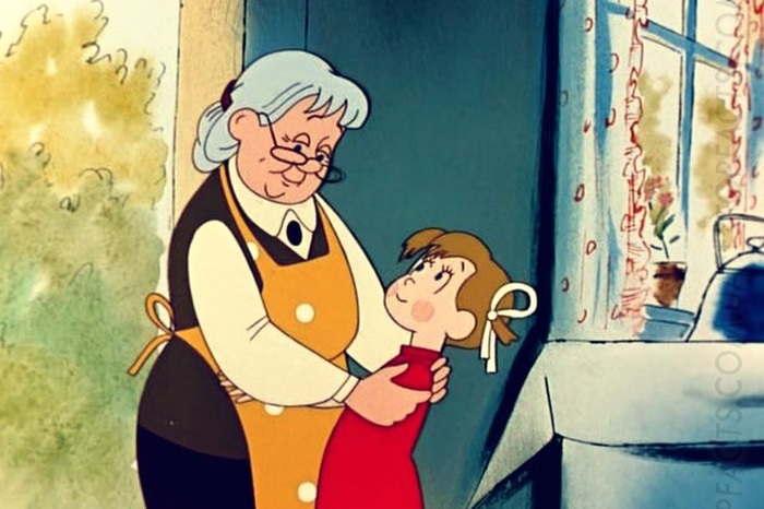 Бабушка, дедушка и внучка рисунок (14)