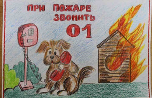 Рисунок противопожарная безопасность для детей (19)