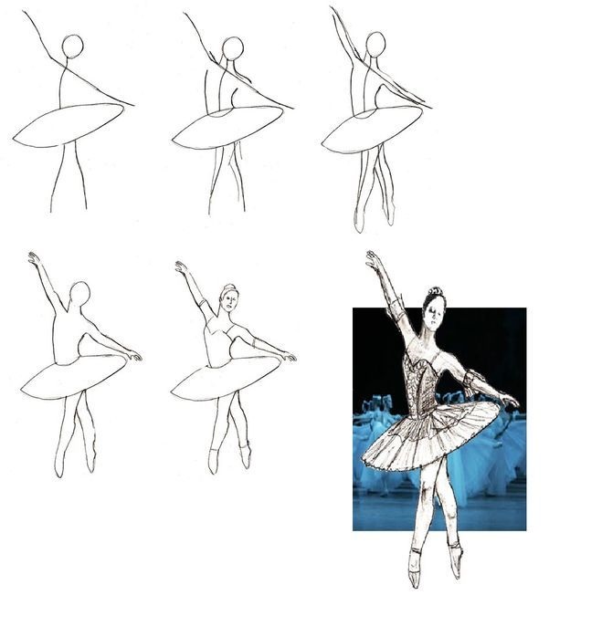 Балерина рисунок для детей (14)
