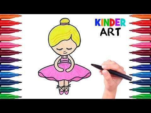 Балерина рисунок для детей (20)