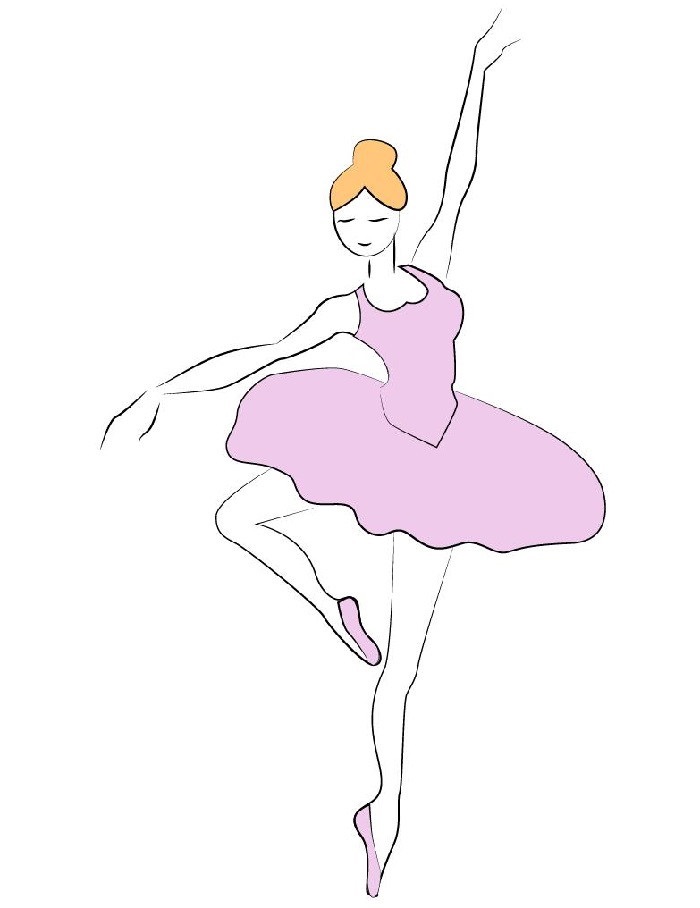 Балерины удивительные картинки для срисовки (12)
