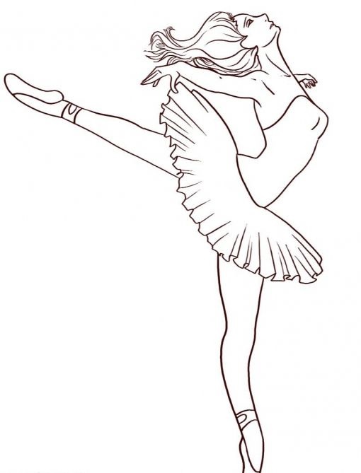 Балерины удивительные картинки для срисовки (17)
