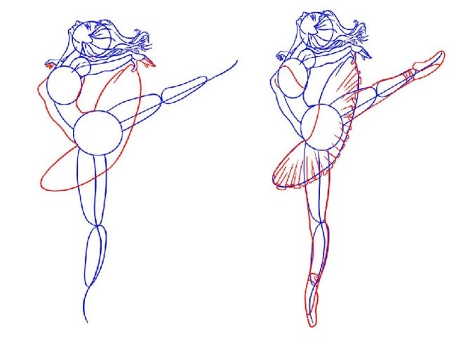 Балерины удивительные картинки для срисовки (20)