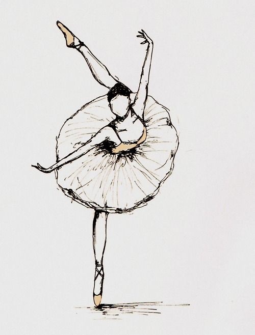 Балерины удивительные картинки для срисовки (27)