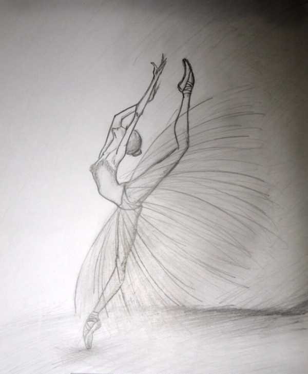 Балерины удивительные картинки для срисовки (7)