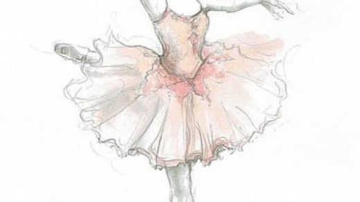 Балерины удивительные картинки для срисовки (9)