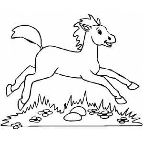 Качалка лошадка рисунок (24)